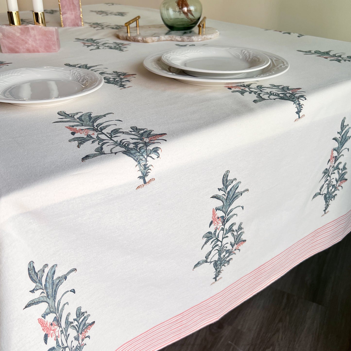 GIGI HAND BLOCK PRINTED TABLE COVER