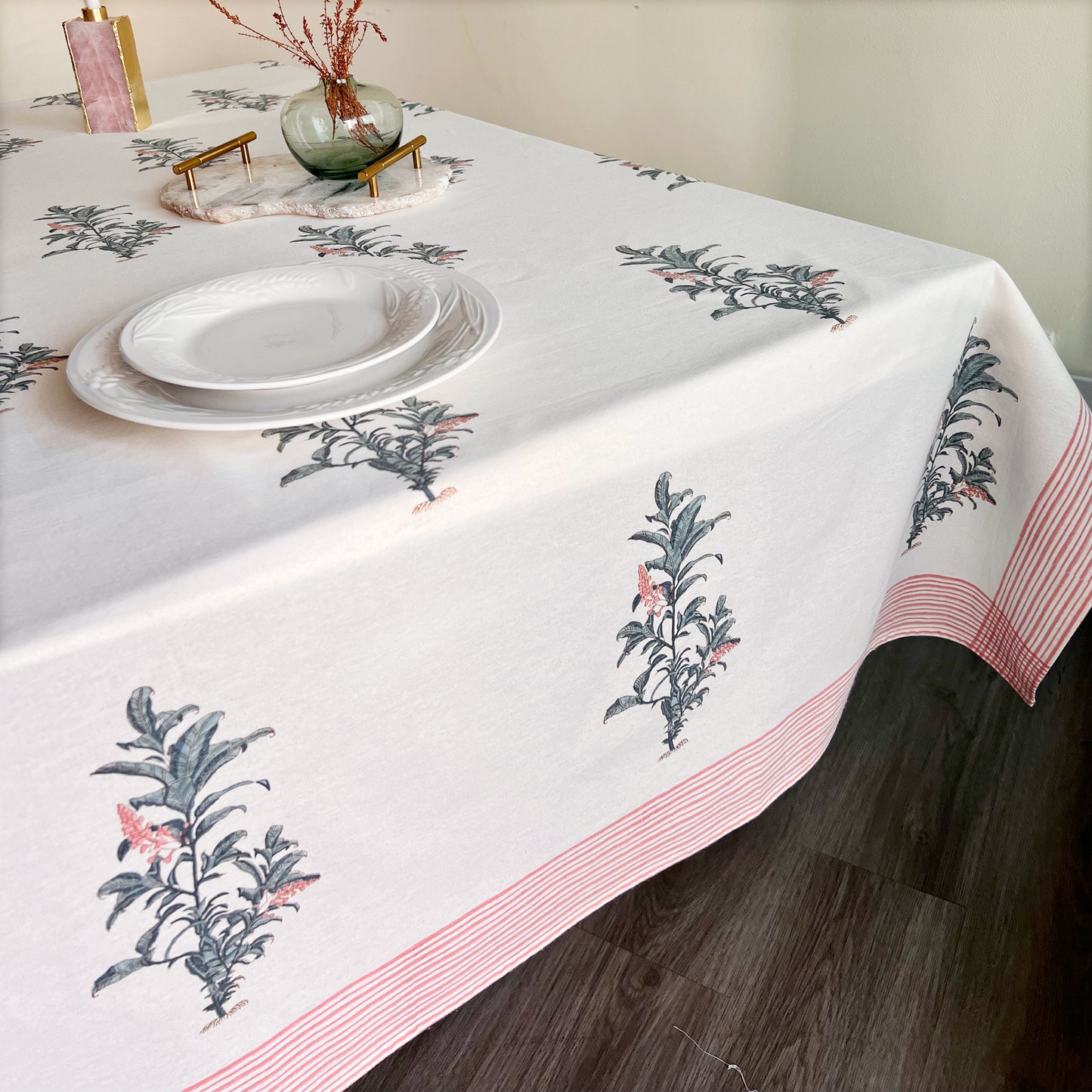 GIGI HAND BLOCK PRINTED TABLE COVER