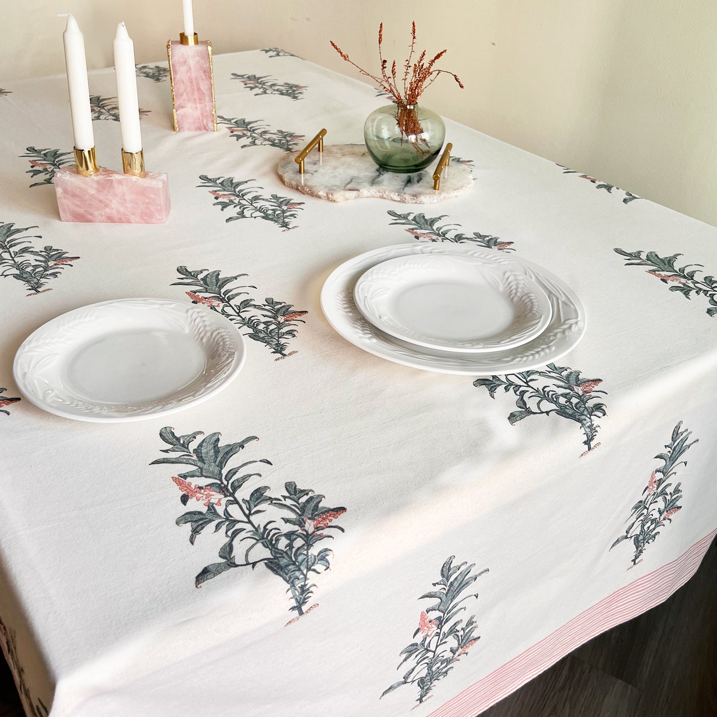 GIGI HAND BLOCK PRINTED TABLE COVER