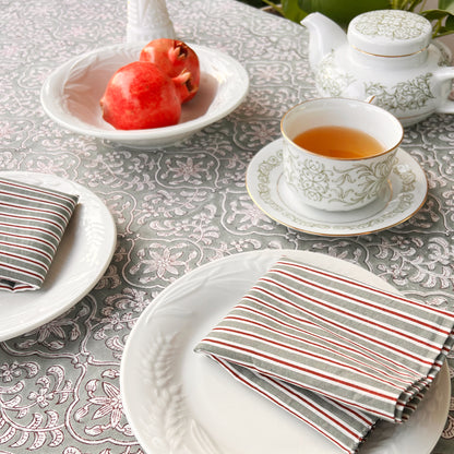 MOSAIC HAND BLOCK PRINTED TABLE COVER