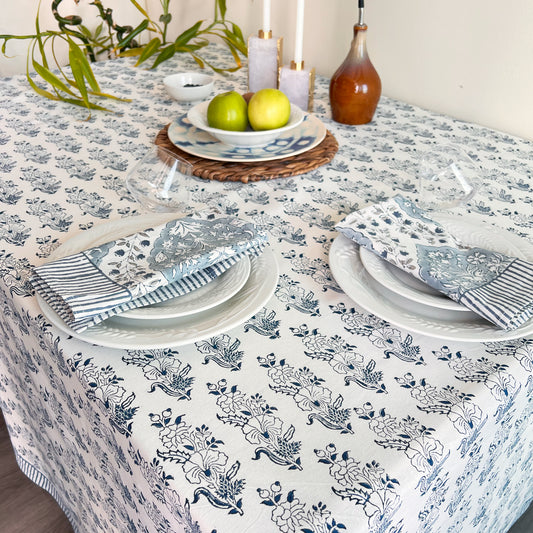 NEEL HAND BLOCK PRINTED TABLE COVER