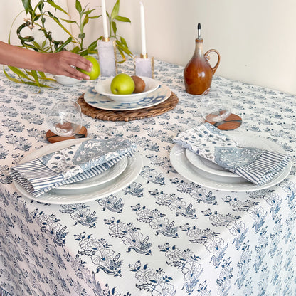 NEEL HAND BLOCK PRINTED TABLE COVER