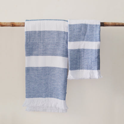 TRANQUIL TOWEL SET - BLUE